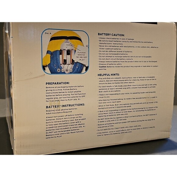 NEW Minions Movie Sing 'N Dance BOB Interactive Minion Thinkway Toys NIB - Picture 14 of 16